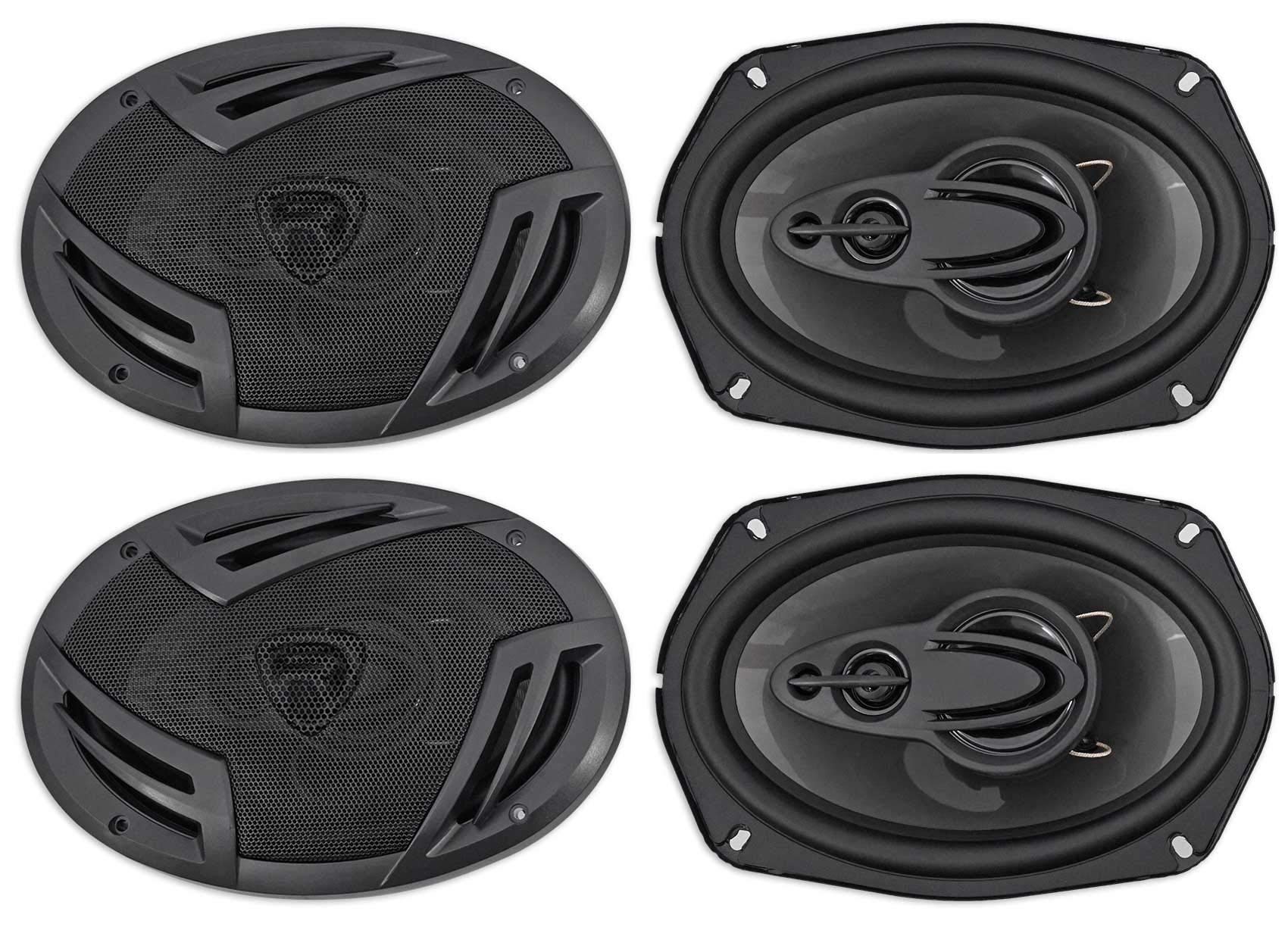 Amazon.com: Rockville RV69.4A 6x9 4-Way Car Speakers, 1000W, 4 Ohm